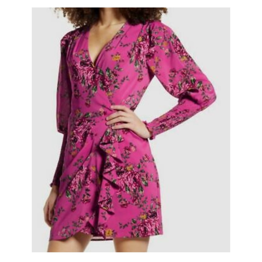 WAYF dress pink floral nwt size large